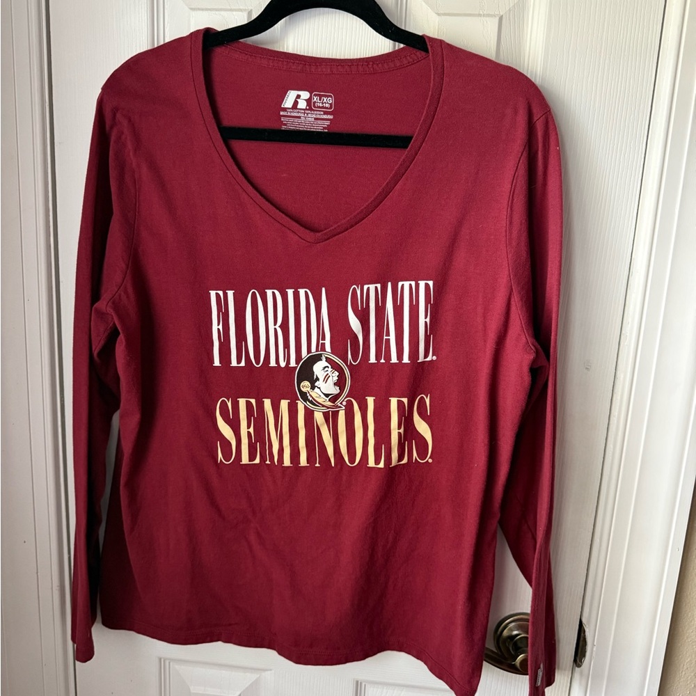 Russell Athletic Maroon Florida State Seminoles Long Sleeve Shirt